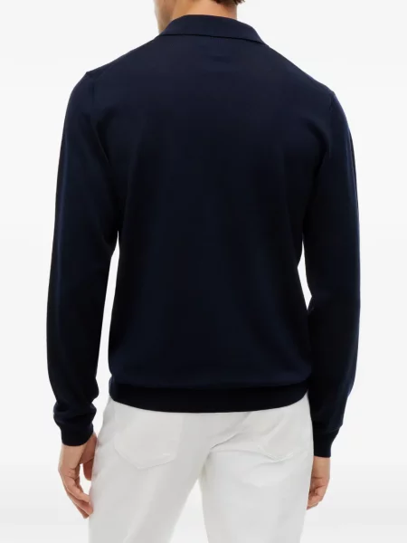 Lung tricou polo Tommy Hilfiger albastru