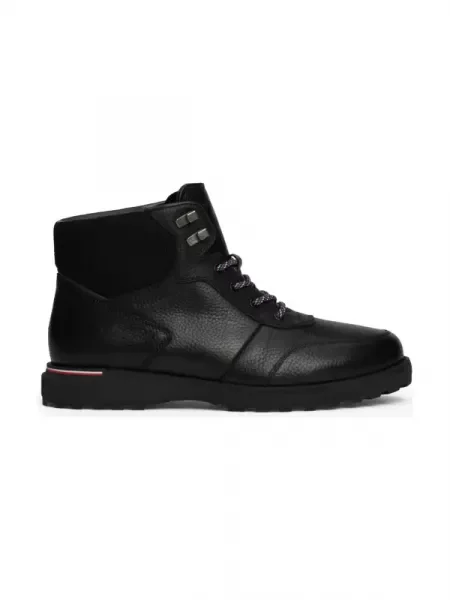 Botine Tommy Hilfiger din piele negru