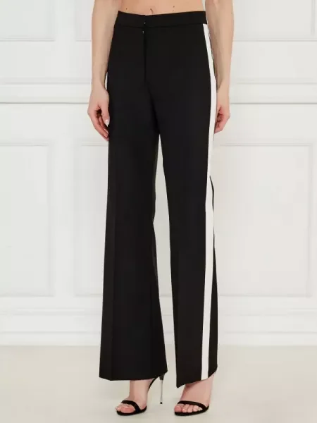 HUGO Nadrág Hizana | flare fit fekete
