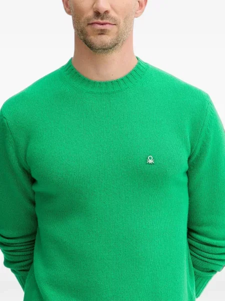 Pulover Benetton cu autograf verde