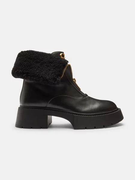 Coach botine Leah Platform cu plat negru
