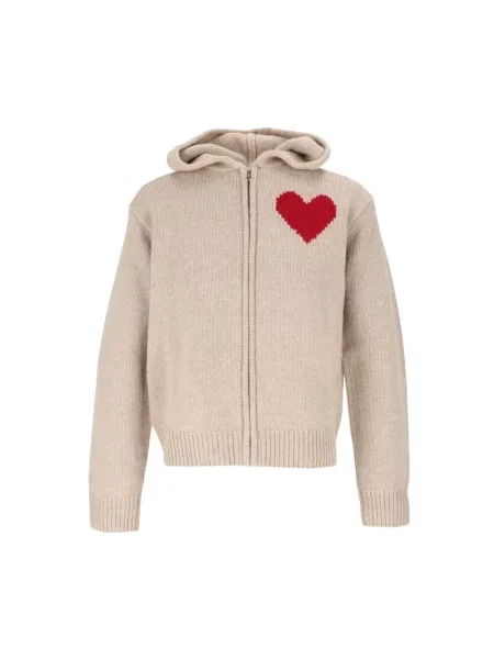 Bluza rozpinana Mc2 Saint Barth wełniana beżowa