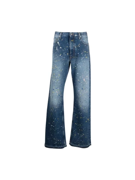 Szerokie jeansy Off-white białe