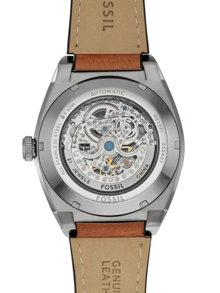 FOSSIL Ceas analogic EVERETT maro / închis / argintiu verde