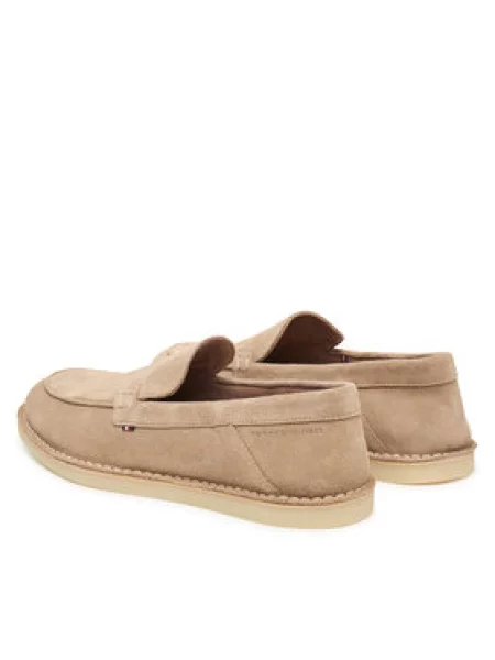 Mokasíny Tommy Hilfiger Stitchdown béžová
