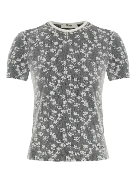 Tricou Fendi gri