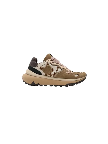 Sneakersy Satorisan skórzane beżowe