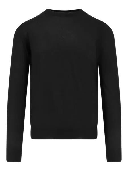 Pulover Filippo De Laurentiis cu decolteu rotund negru
