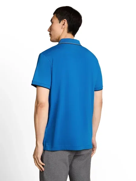 TOM TAILOR Tricou albastru închis / negru alb