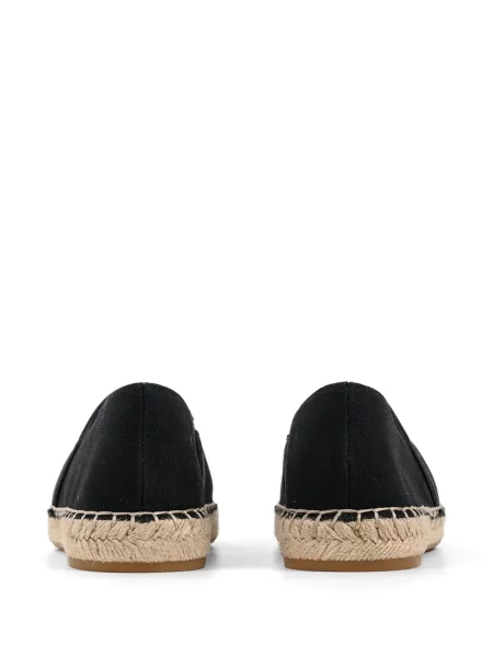 Espadrile Karl Lagerfeld upletena s autogramom crna