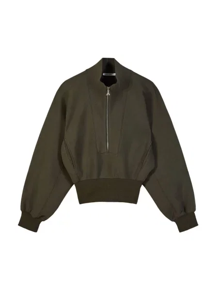Bluza z kapturem Patrizia Pepe z kapturem zielona
