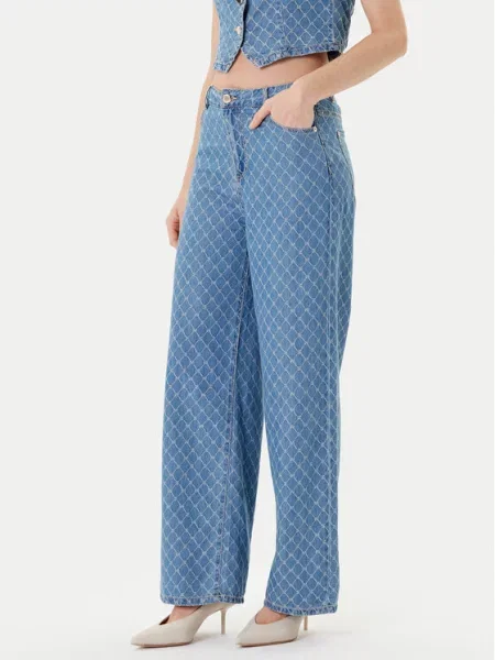 Morgan Traperice Wide Leg plava