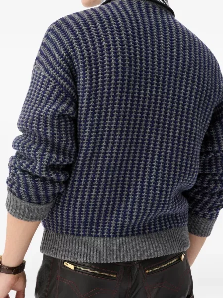 Cardigan Versace de lână albastru