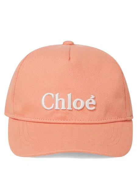 Haftowana czapka z daszkiem Chloe pomarańczowa