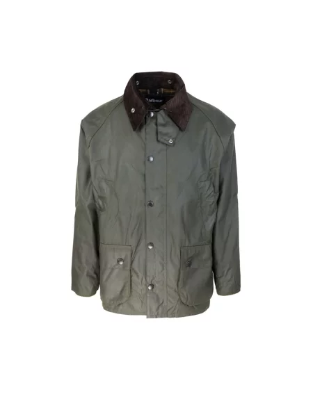 Lniana lekka kurtka Barbour zielona