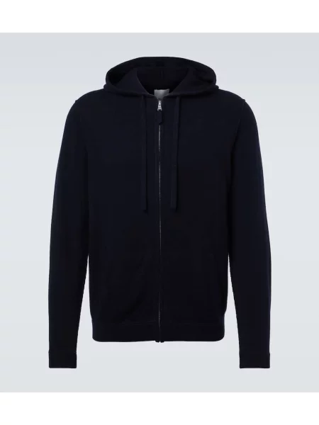 Volnene hoodie Allude modra