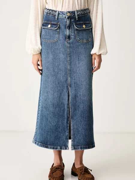 Pedro del Hierro fustă din denim albastru