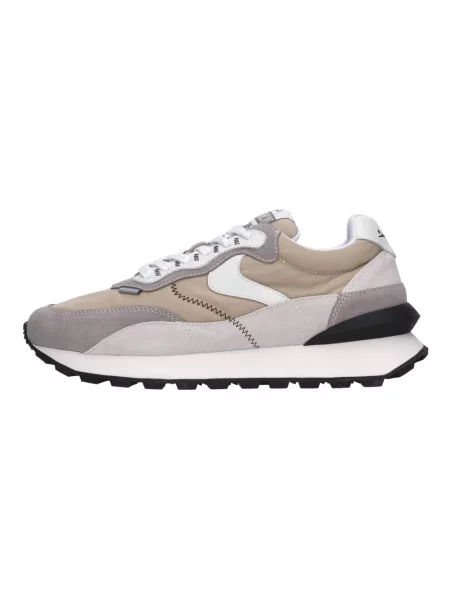 Sneakersy Voile Blanche skórzane beżowe