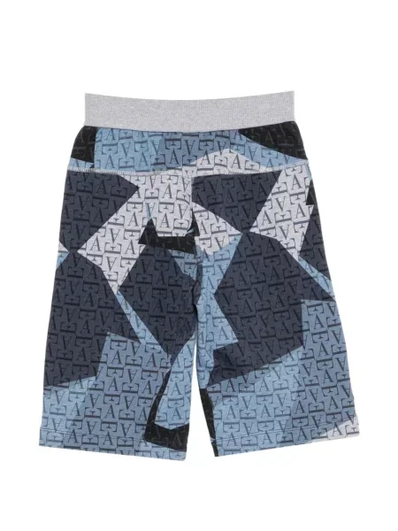 Szorty dziecięce Emporio Armani niebieskie