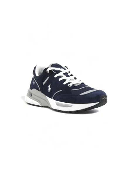 Sneakersy Ralph Lauren skórzane niebieskie