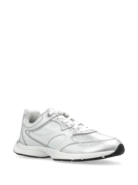 Sneakerși Michael Michael Kors din canvas argintiu