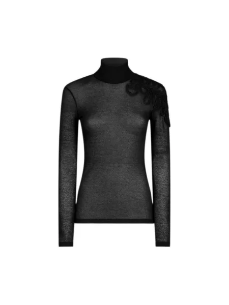 Sweter z golfem Dondup do golfa czarny