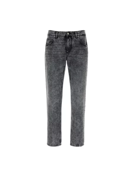 Jeansy straight leg Dolce And Gabbana czarne