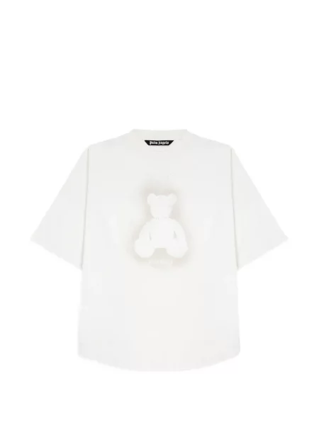 Tricou Palm Angels cu autograf alb