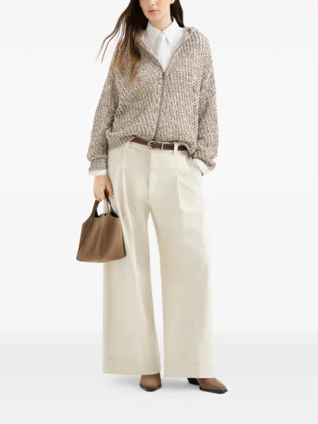 Cardigan Brunello Cucinelli de in cu glugă