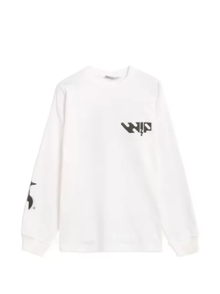 Lung tricou Carhartt Wip cu imagine alb