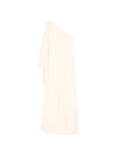 Sukienka maxi Solace London na jednym ramieniu żółta