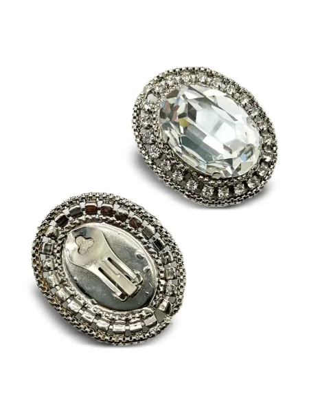 Обеци Jennifer Gibson Jewellery с кристали сребристо
