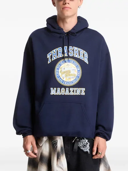 Hanorac cu glugă Thrasher albastru