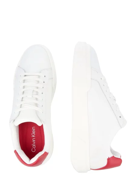 Calvin Klein Nízke tenisky červená biela