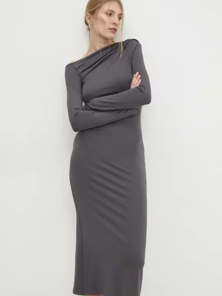 Платье мини Answear Lab серое