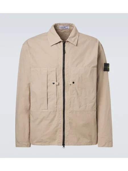 Kurtka koszulowa Stone Island z kamieniami beżowa
