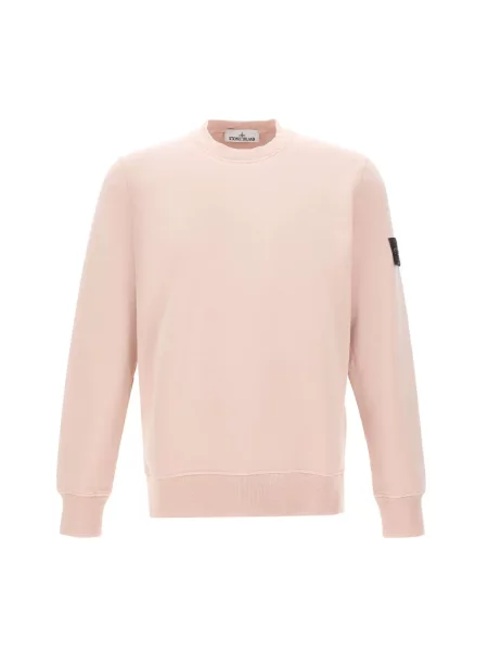 Hanorac Stone Island cu strasuri roz