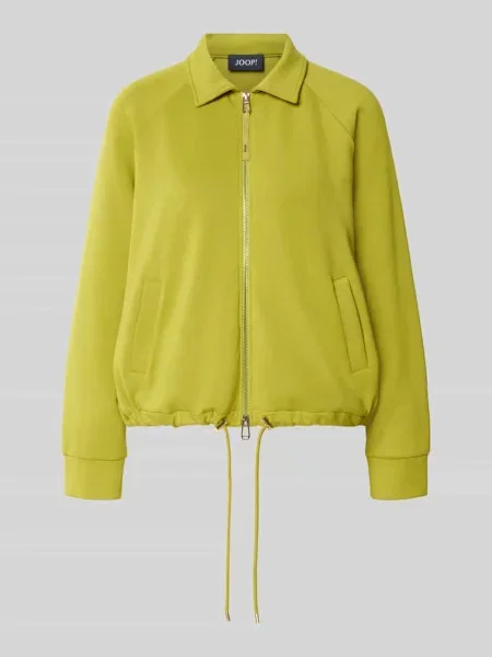 Bluza rozpinana z zamkiem błyskawicznym dwustronnym model Taimi' Joop! zielona