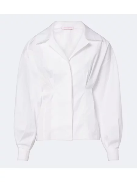 Cămașă Carolina Herrera din poplin alb