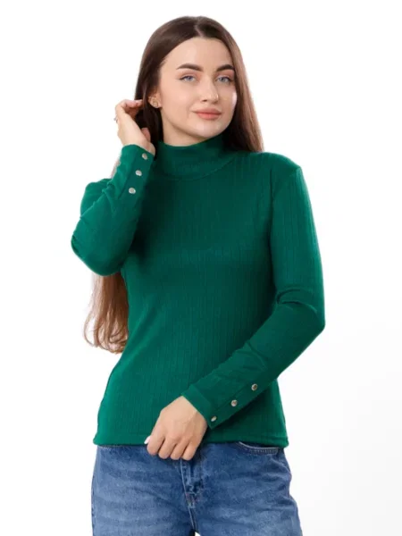 Водолазка Носи своє вовна/поліестер зелений