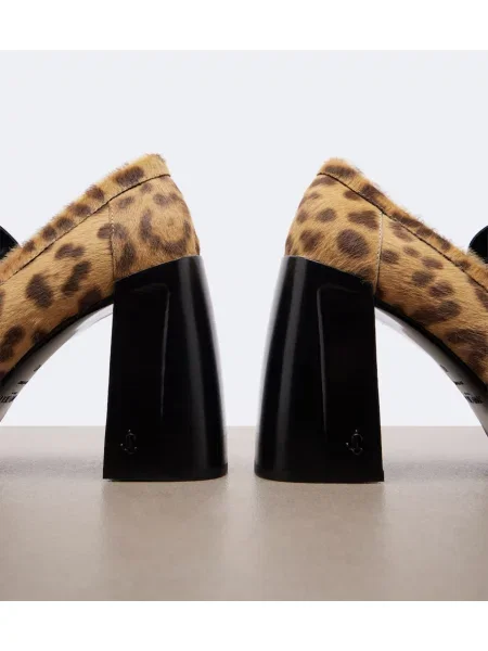 Lodičky Jimmy Choo s potlačou s leopardím vzorom
