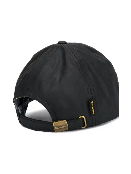 Czapka z daszkiem Barbour czarna