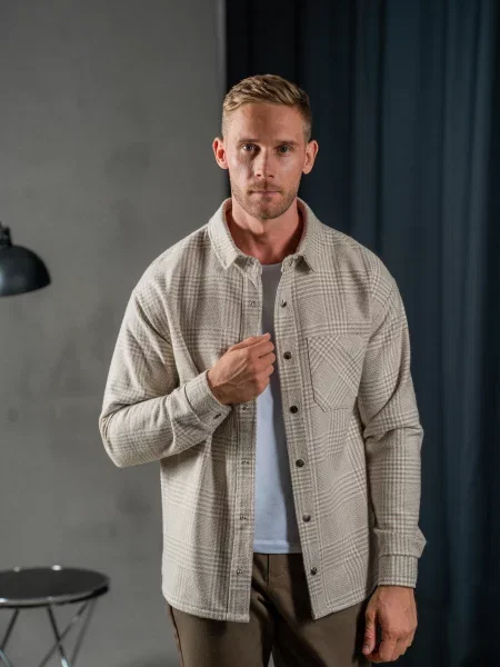 Куртка-сорочка TeamV шерсть/кашемір бежевий