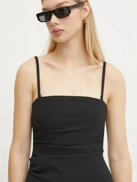 Overal Abercrombie & Fitch cold shoulder černá