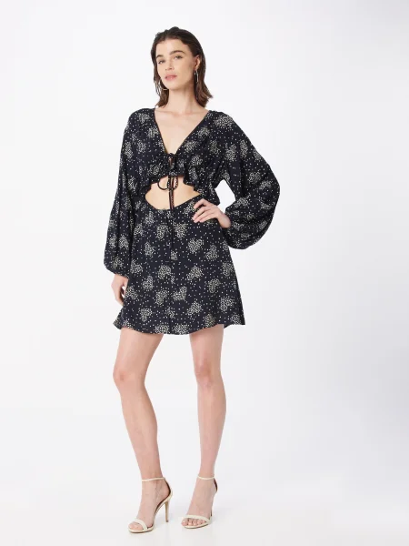Nasty Gal Ruha fekete fehér