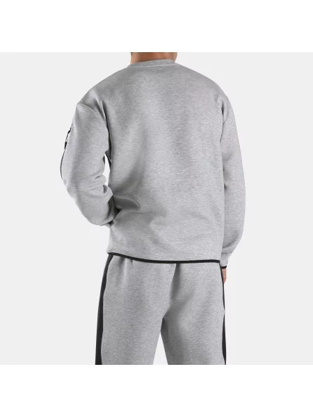 Reebok bluza Dreamblend Spacer z okrągłym dekoltemunisex Athletic Grey Marl/Black Size: czarna