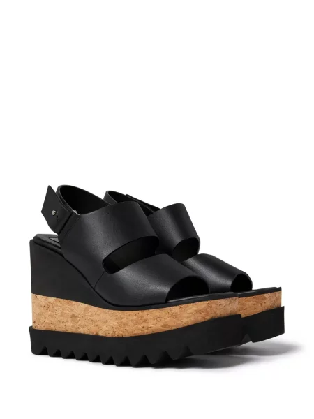 Sandale Stella Mccartney cu pană negru