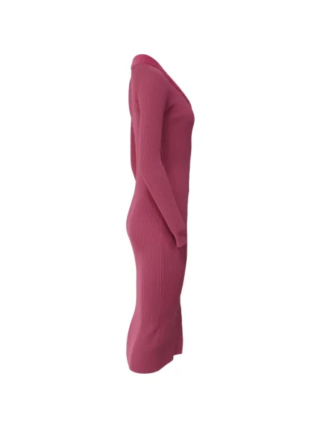Rochie Staud de costum cu nervuri roz