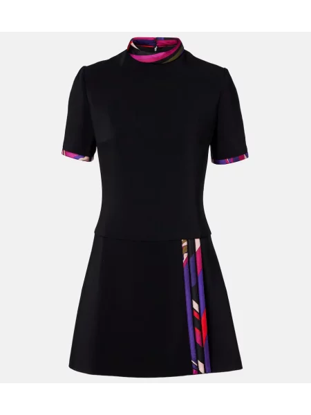 Rochie Pucci de mătase cu imagine negru
