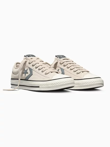 Σουέτ sneakers Converse Star Player 76 μπεζ